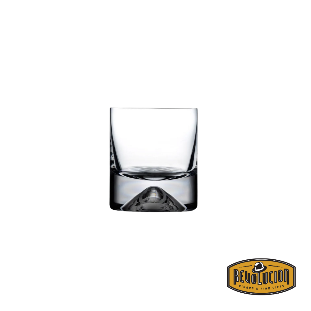 Nude No.9 Whiskey Glass set of 2, displayed empty, showcasing its modern and sleek design with a refined silhouette for whiskey enjoyment.