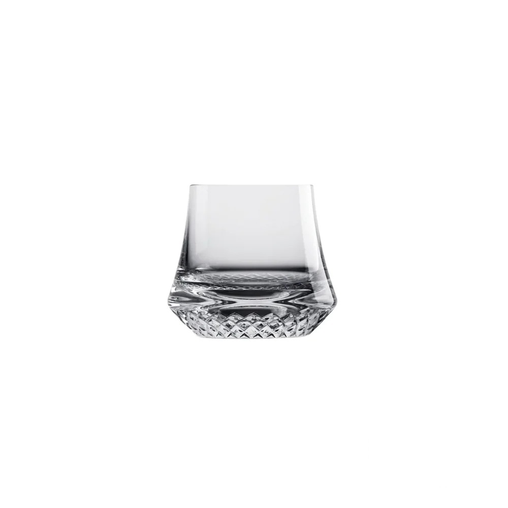 Nude Paris Whisky Glass DOF Set of 2, with an empty glass highlighting its elegant curves and minimalist design, ideal for enjoying fine spirits.