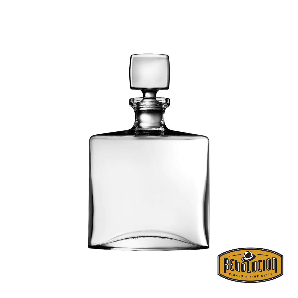 Nude Square & Rocks V Whiskey decanter alone, showcasing its sleek, modern design with clean lines, perfect for enhancing any whiskey experience.
