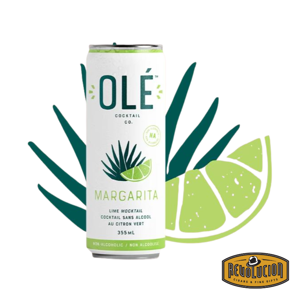Ole Margarita Lime Mocktail – a bottled non-alcoholic drink with bright, festive labeling, offering a zesty lime flavor that captures the essence of a classic margarita without the alcohol.