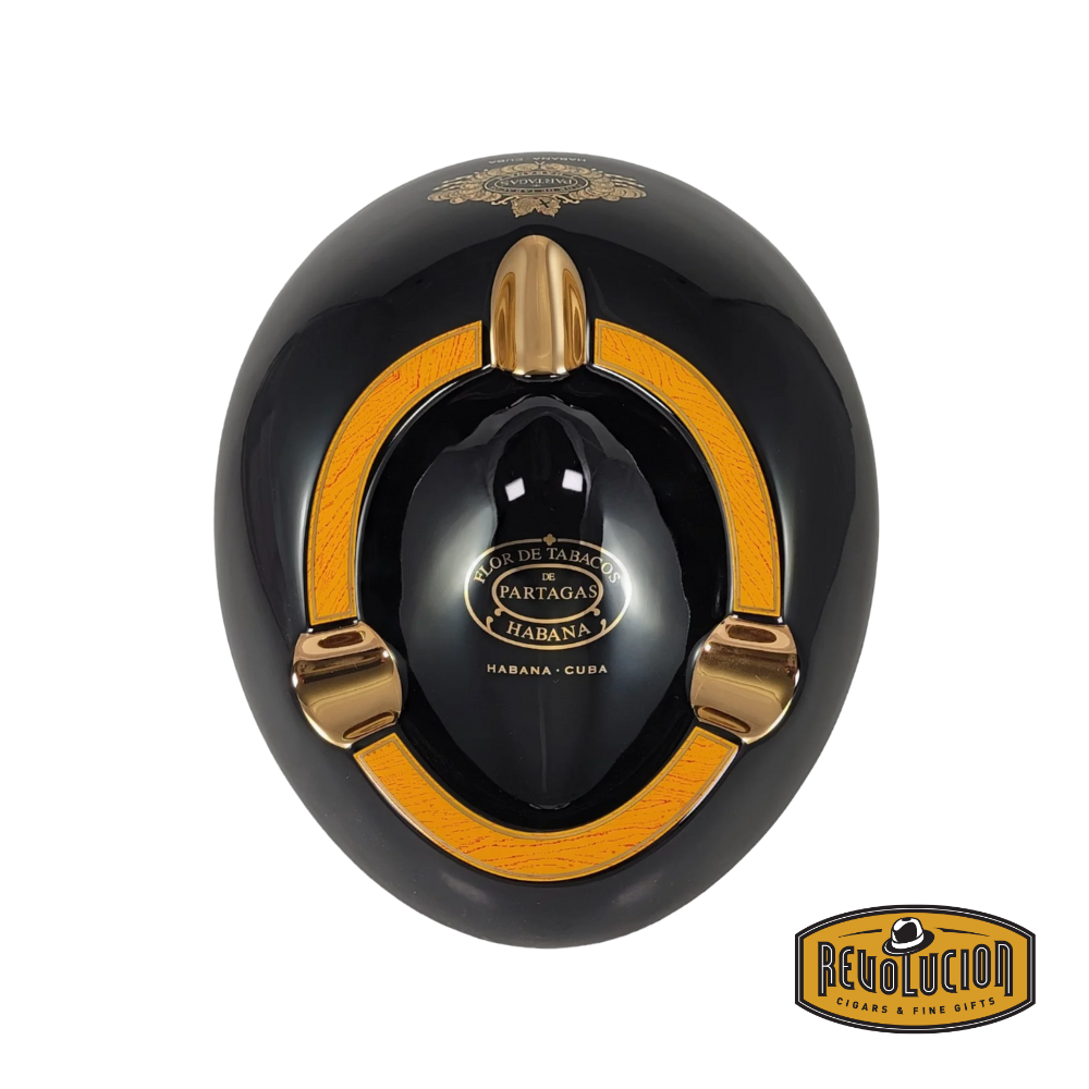 Partagas Classic Habanos Ashtray - Black & Gold