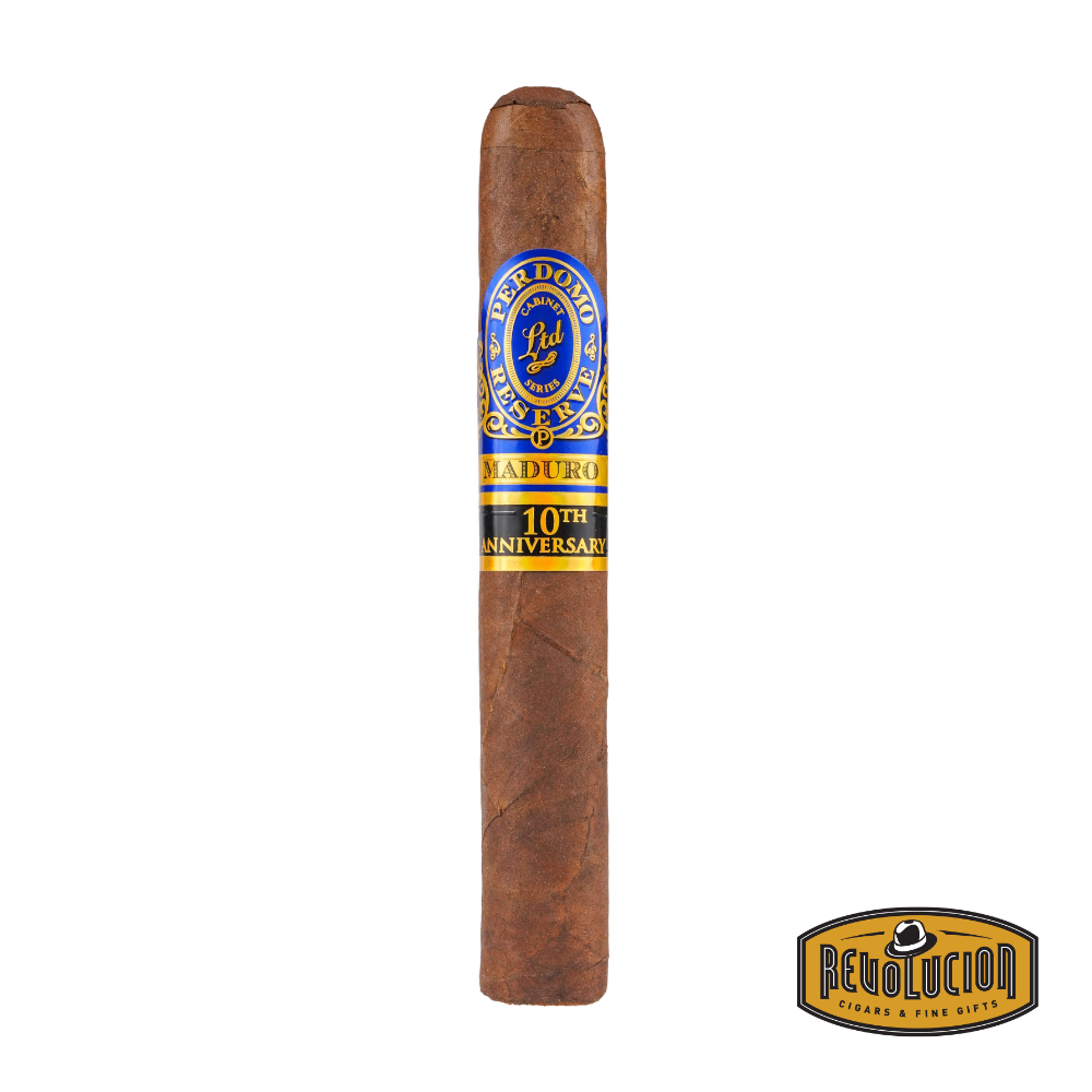 Perdomo Reserve 10th Anniversary Maduro Epicure Toro is a medium to full strength Nicaraguan cigar featuring a dark, oily maduro wrapper and a toro size, delivering rich notes of cocoa, espresso, and spice with a smooth, lingering finish.
