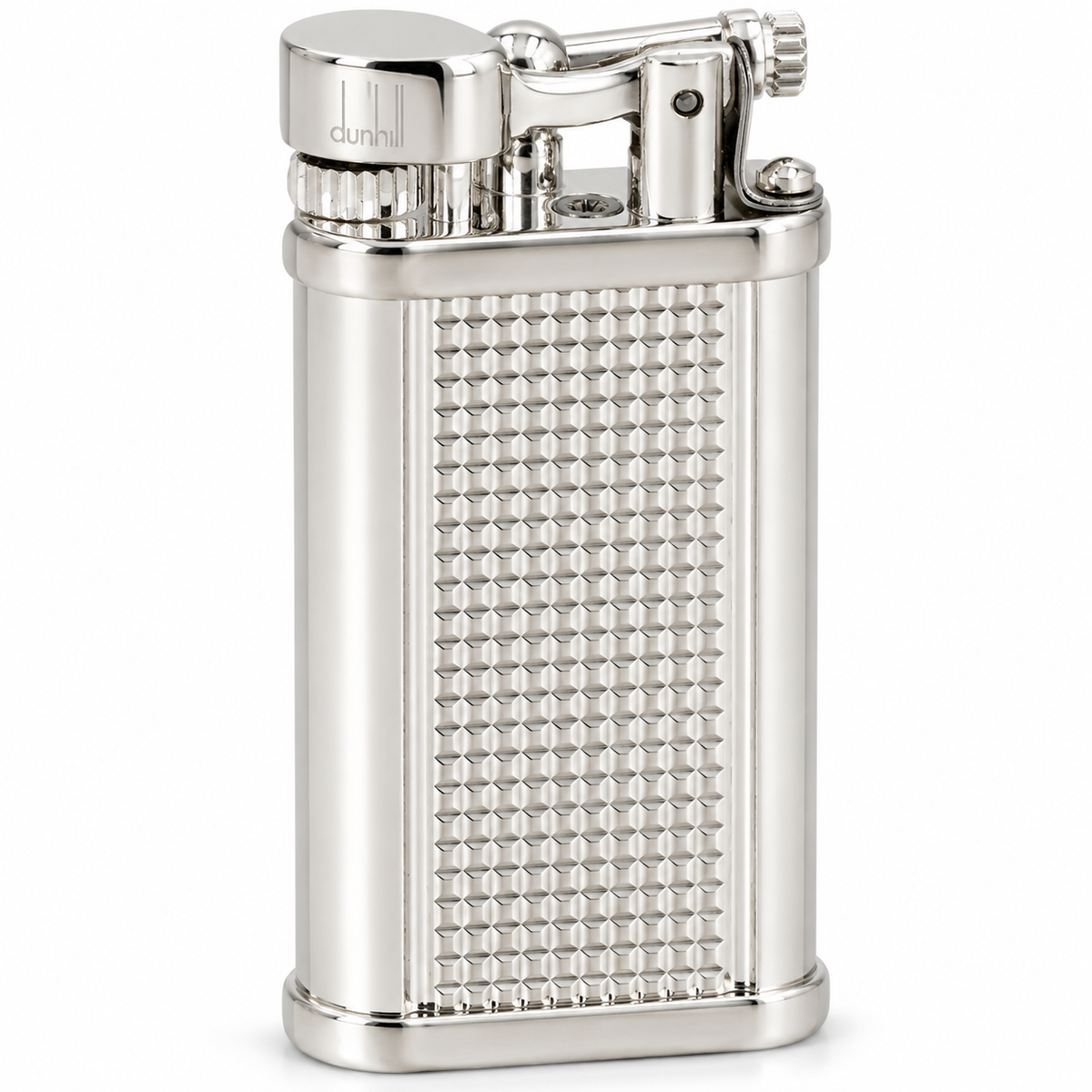 Dunhill Unique Hobnail Pipe Lighter - Silver