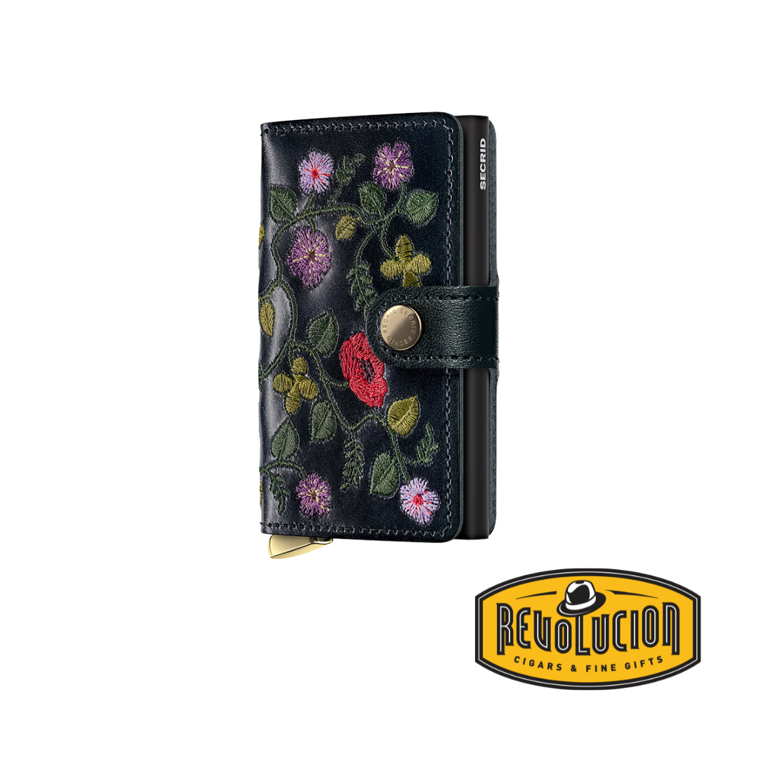 Secrid Miniwallet Floral Premium+ Black