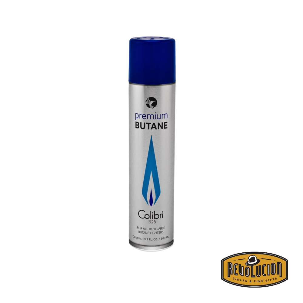 Premium Butane Colibri 300ml canister, designed for high-performance lighters and clean-burning fuel efficiency.