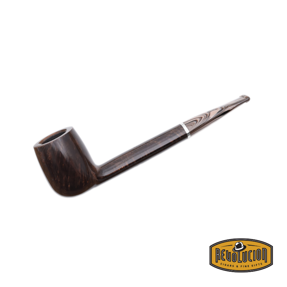Savinelli Morellina #802 Smoking Pipe with a smooth brown briarwood bowl and an elegant acrylic stem.