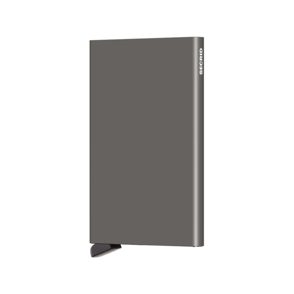 Secrid Aluminium Cardprotector Wallet in sophisticated earth grey, a durable and stylish cardholder with RFID-blocking technology.