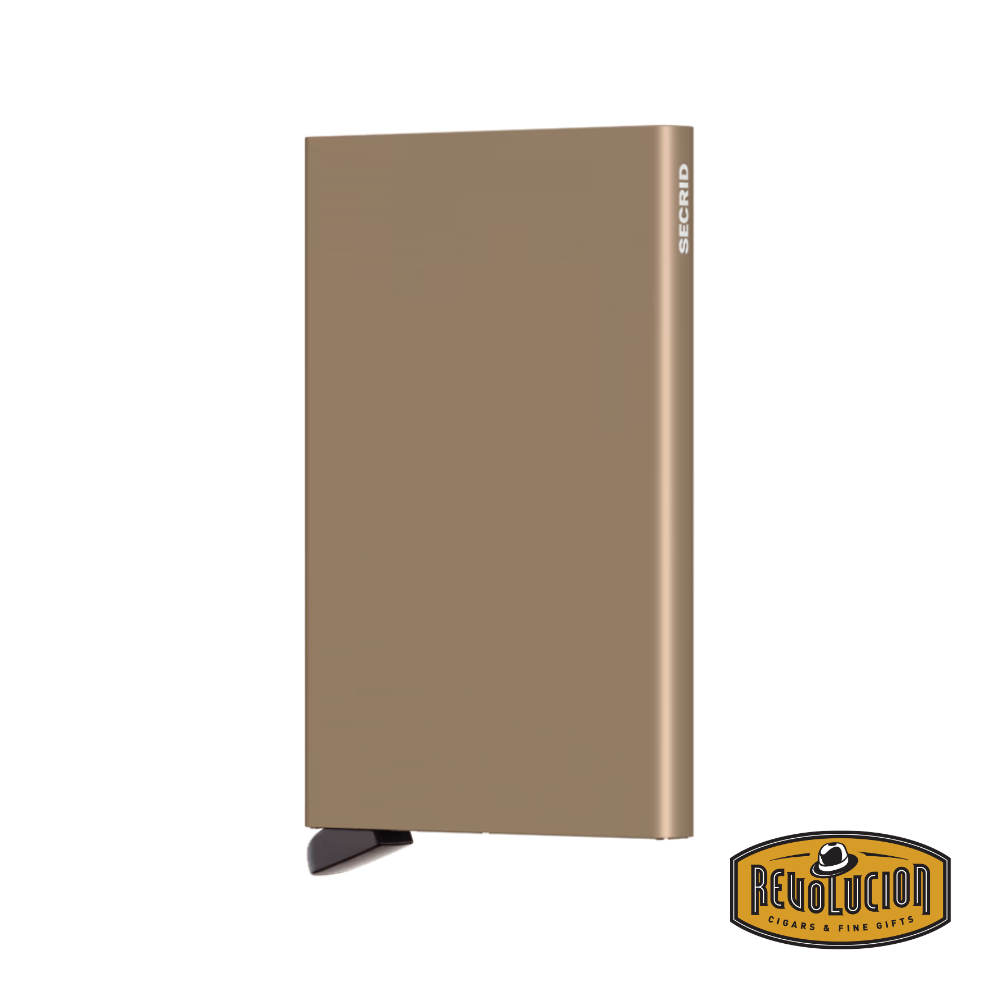 Secrid Aluminium Cardprotector Wallet in elegant sand, offering a sleek and neutral-toned solution for card protection and organization.