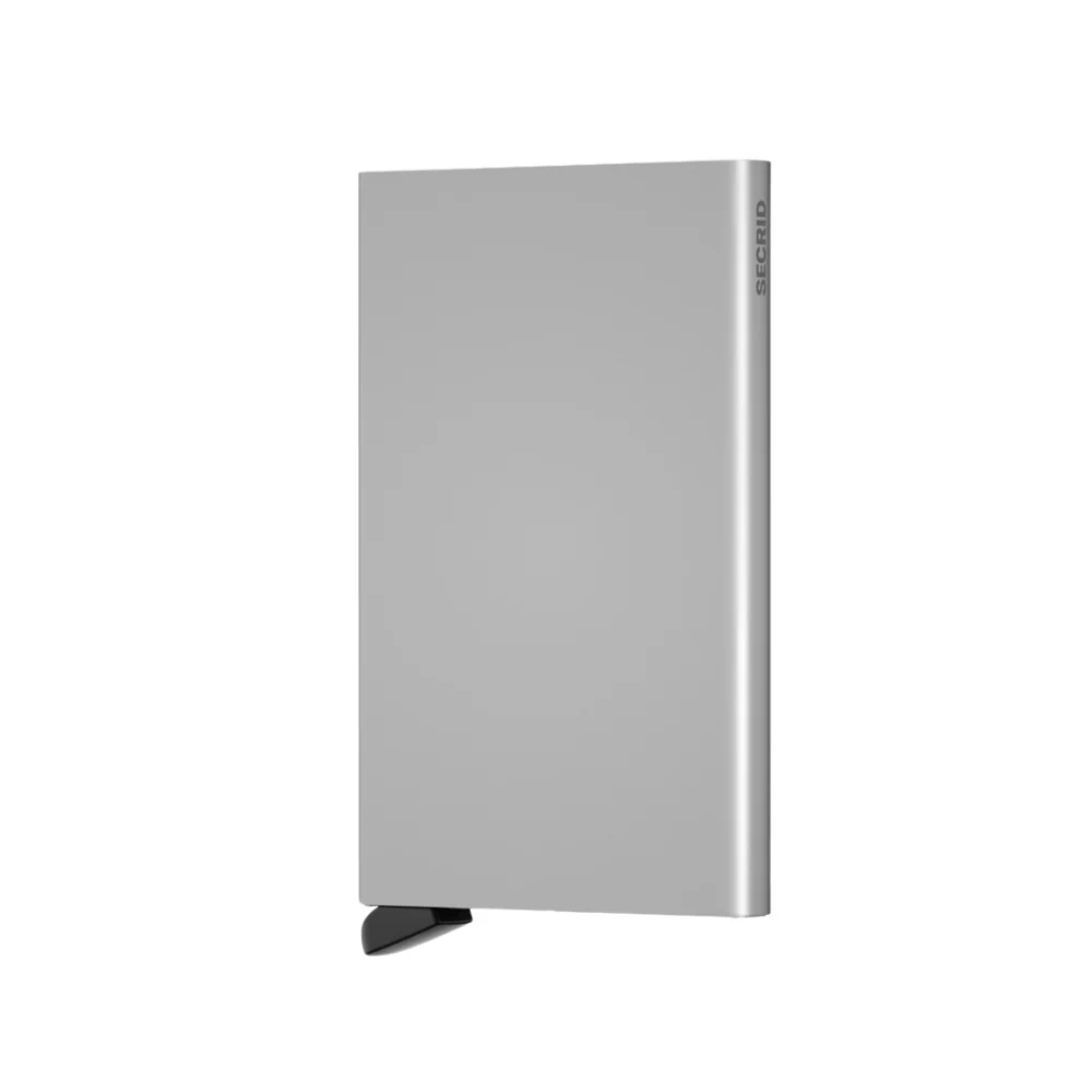 Secrid Aluminium Cardprotector Wallet in classic silver, a stylish and compact cardholder with RFID-blocking technology.