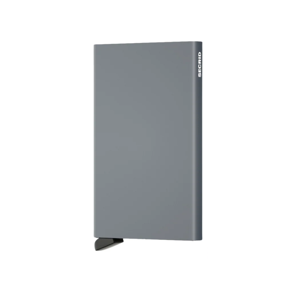 Secrid Aluminium Cardprotector Wallet in sleek titanium, combining durability with RFID protection for up to six cards.