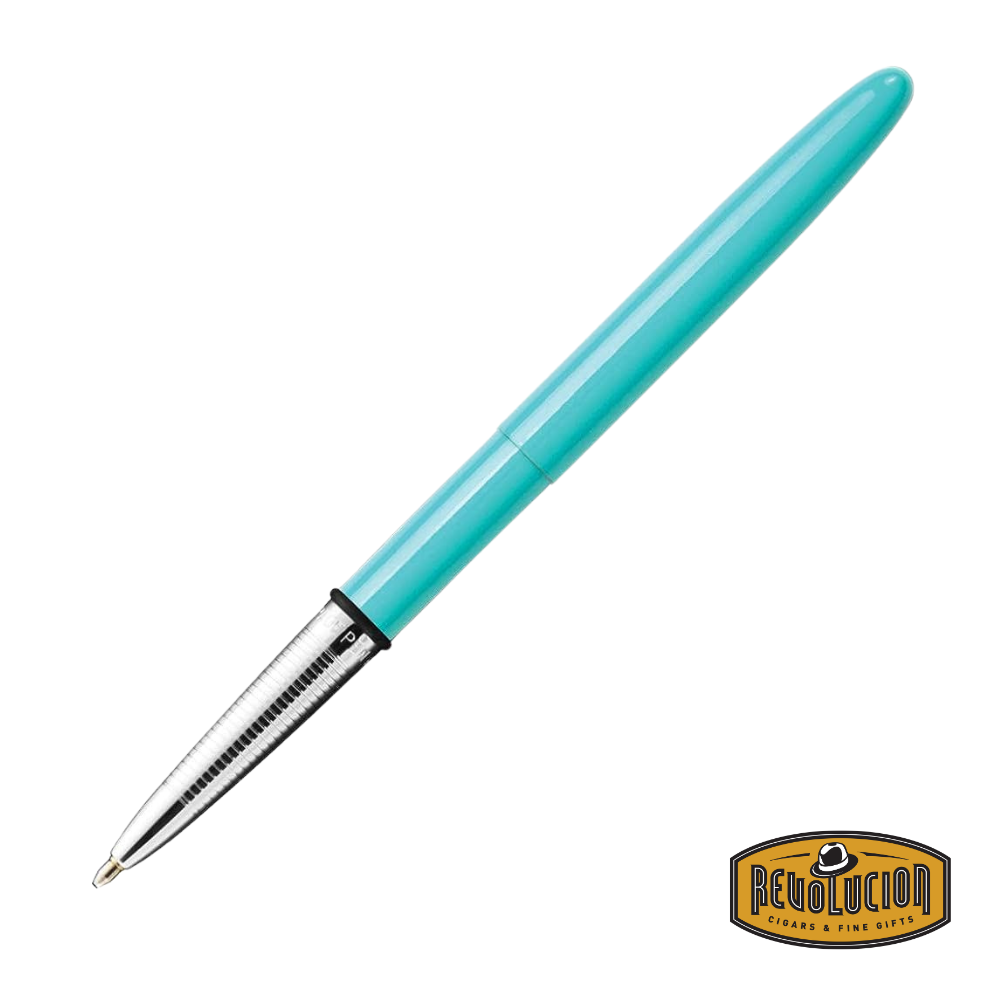 Space Pen Bullet Tahitian Blue – a sleek, compact pen in a vibrant Tahitian blue finish, designed for use in extreme conditions with smooth, reliable writing.