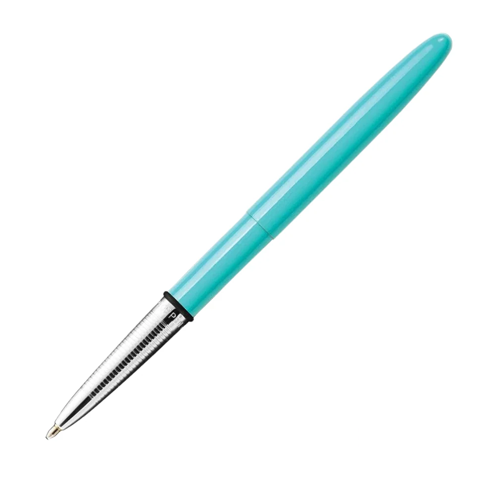 Space Pen Bullet Tahitian Blue – a sleek, compact pen in a vibrant Tahitian blue finish, designed for use in extreme conditions with smooth, reliable writing.