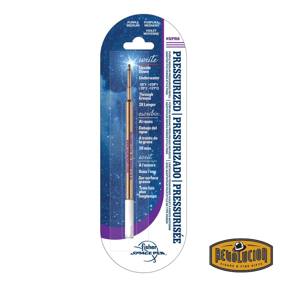 Purple ink refill designed for use with Space Pen models.