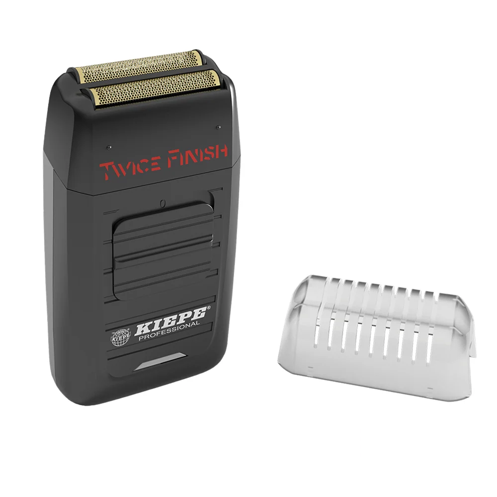 Kiepe Shaver Closer Finish - Electric trimmer front view with sleek silver and black finish.