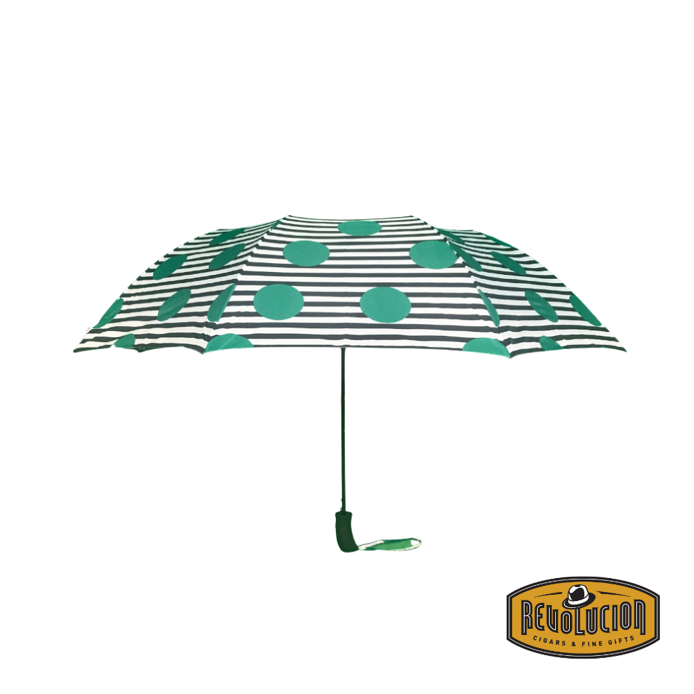 A stylish and durable Vancouver Umbrella Auto Short in the Victoria design, featuring an automatic open function, sturdy construction, and a compact yet elegant canopy for reliable rain protection.
