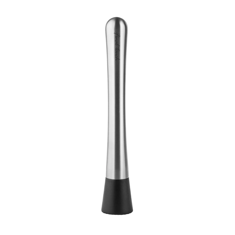 Visol Stainless Steel Cocktail Muddler – A sleek and durable muddler with a stainless steel body and a textured base, perfect for mashing herbs, fruits, and spices to elevate your cocktails.