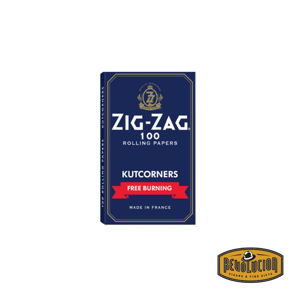 Zig-Zag Blue Rolling Papers pack, featuring the classic Zig-Zag branding on a sleek blue background.