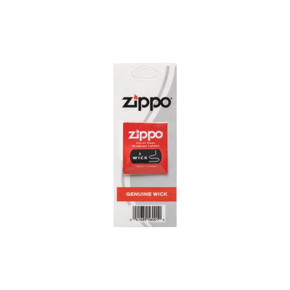 Zippo Genuine Wick for Zippo Windproof Lighters - Pack of 1, displayed in original packaging.