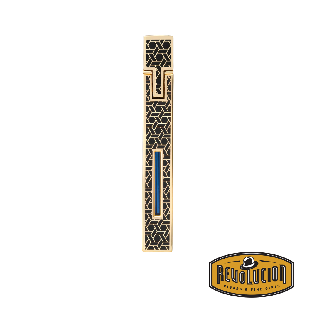 Colibri Gold Patterned Continental Soft Flame Lighter