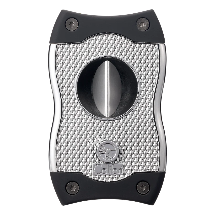 Colibri S-V Cut - Two In One Cigar Cutter - Chrome/Black