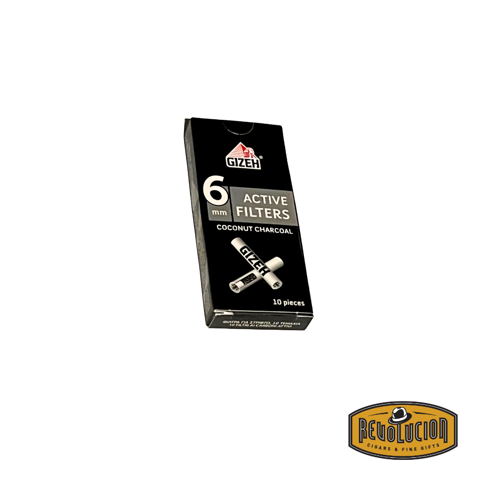 Filtres à charbon actif de noix de coco Gizeh Black 6 mm