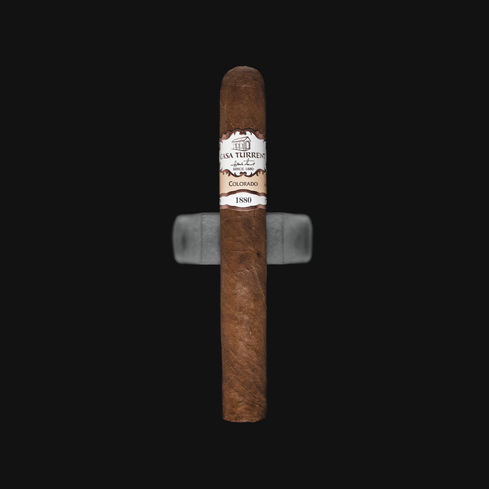 Casa Turrent 1880 Colorado Double Robusto cigar, a premium medium-strength Mexican cigar with a rich Colorado wrapper.