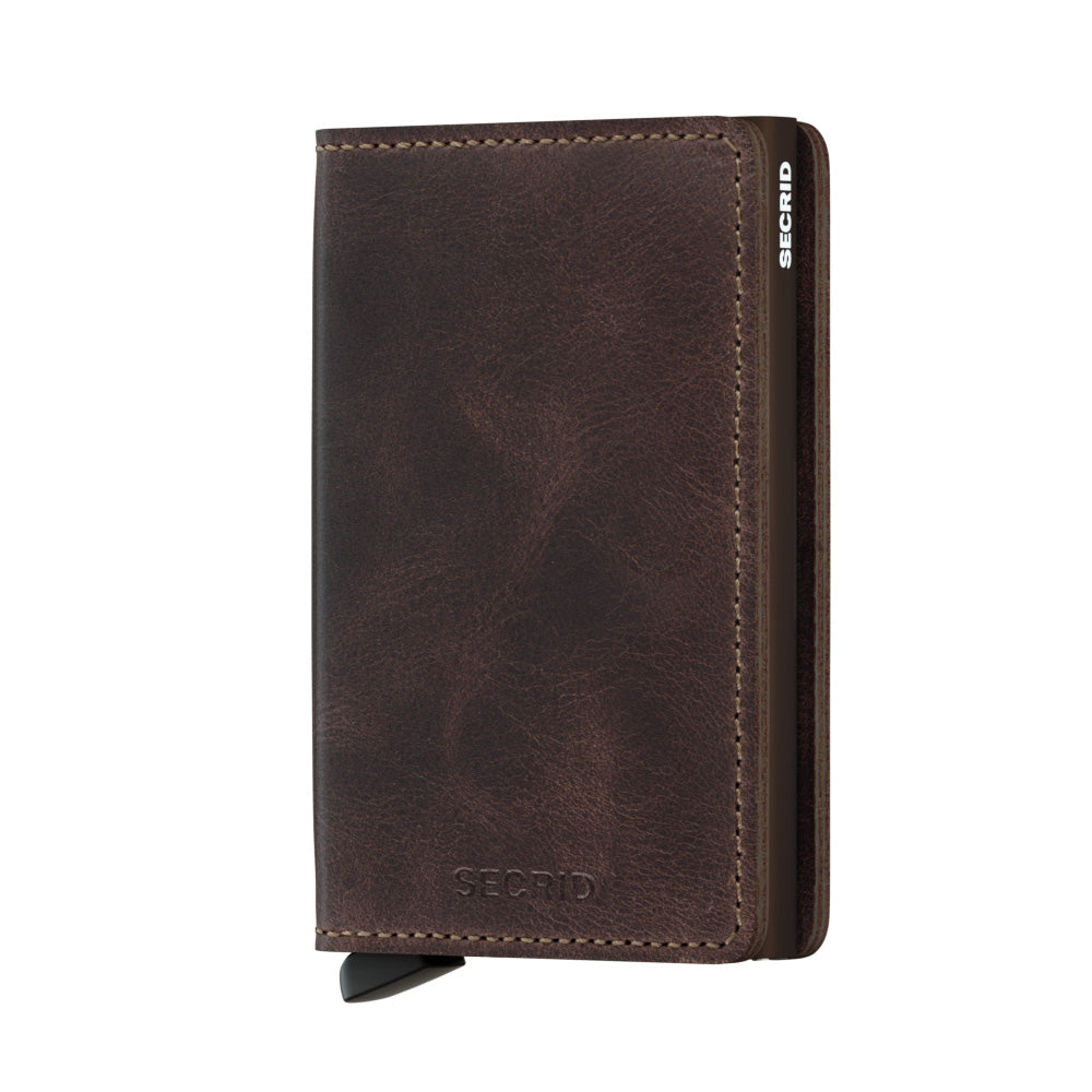 SECRID_SLIMWALLET_VINTAGE_CHOCOLATE_FRONT