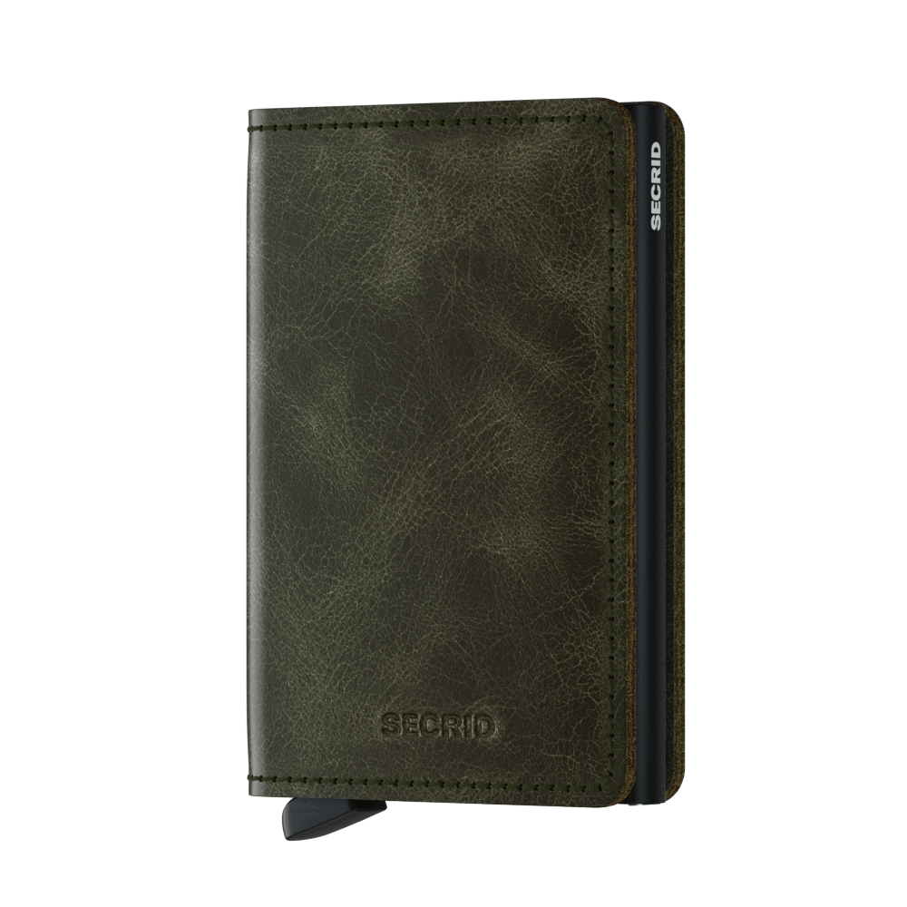 SECRID_SLIMWALLET_VINTAGE_OLIVE_BLK_FRONT