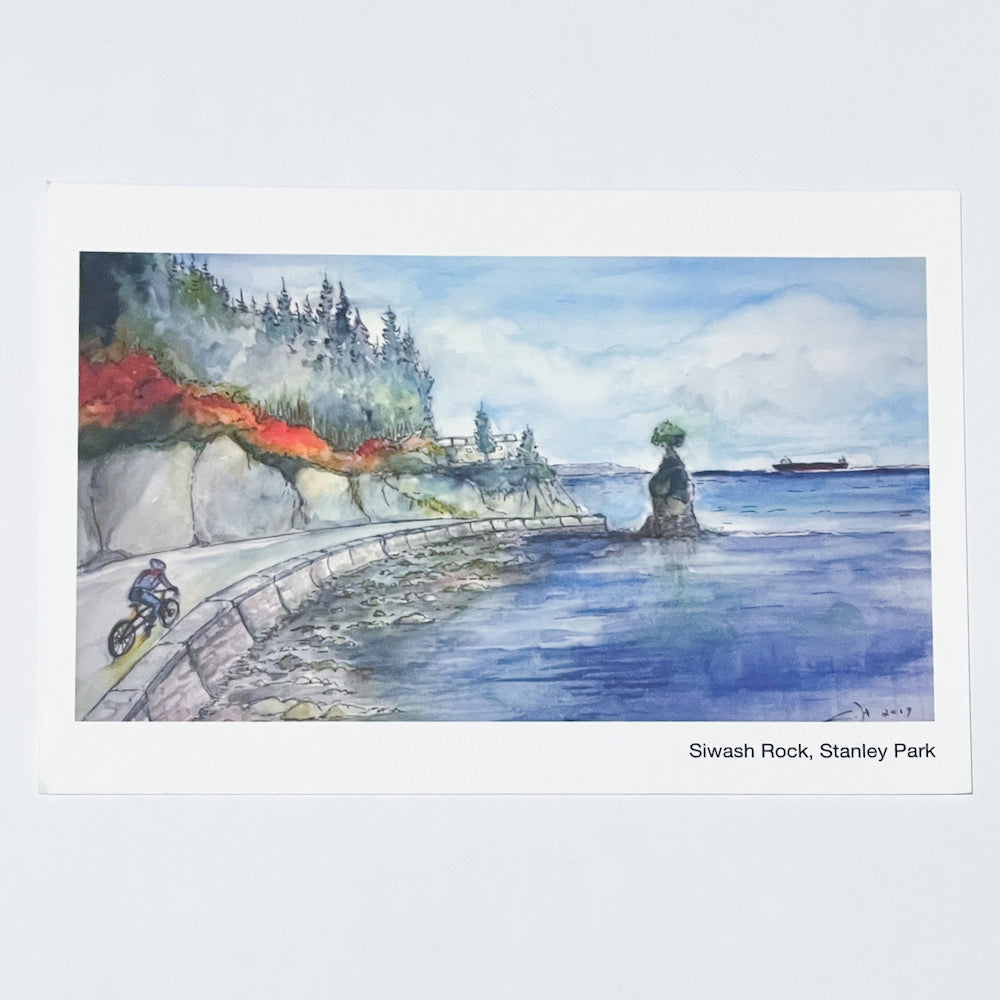 Greeting Card - Watercolor Stanley Park