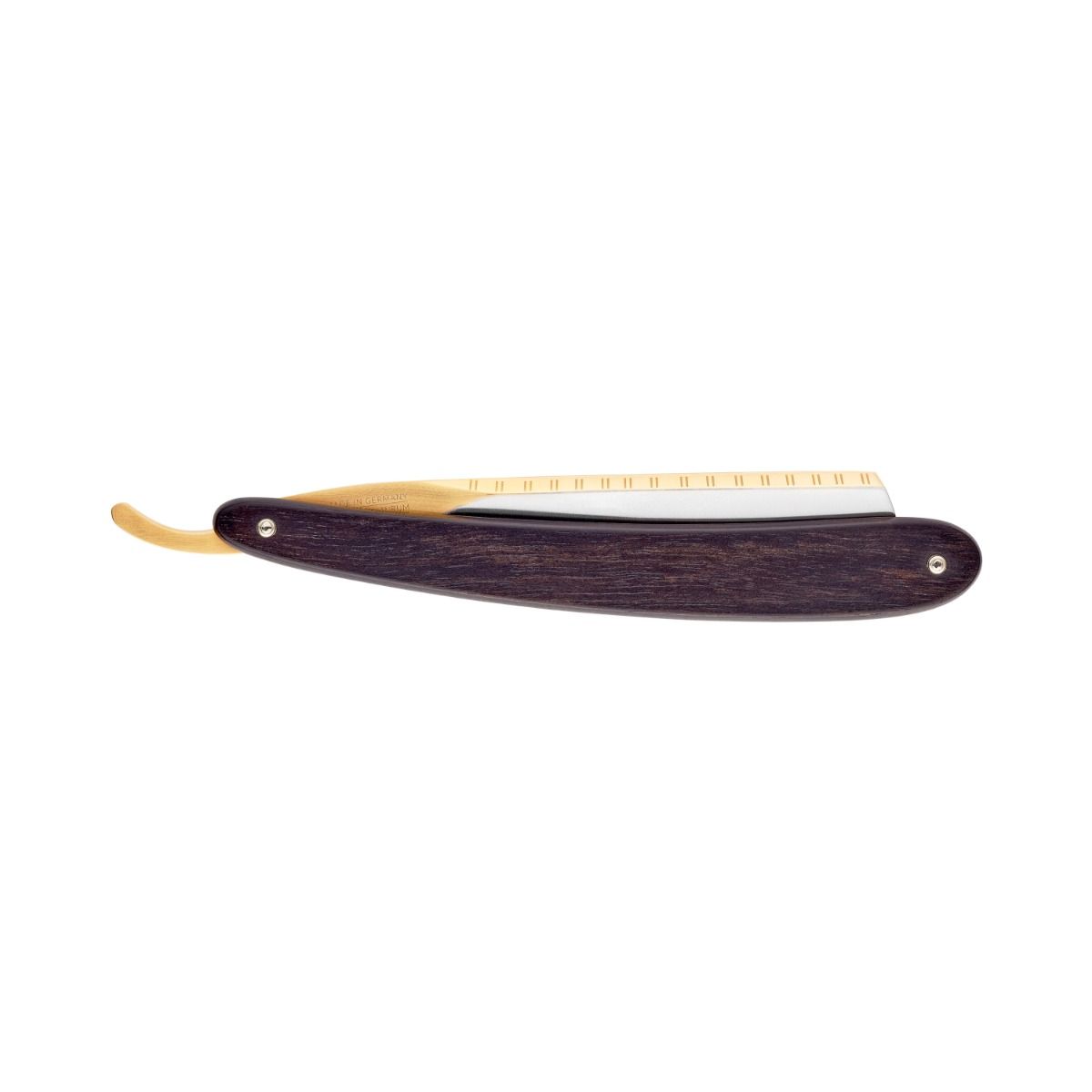 Dovo Bizmark Straight Razor Ebony Wood Handle 6/8"