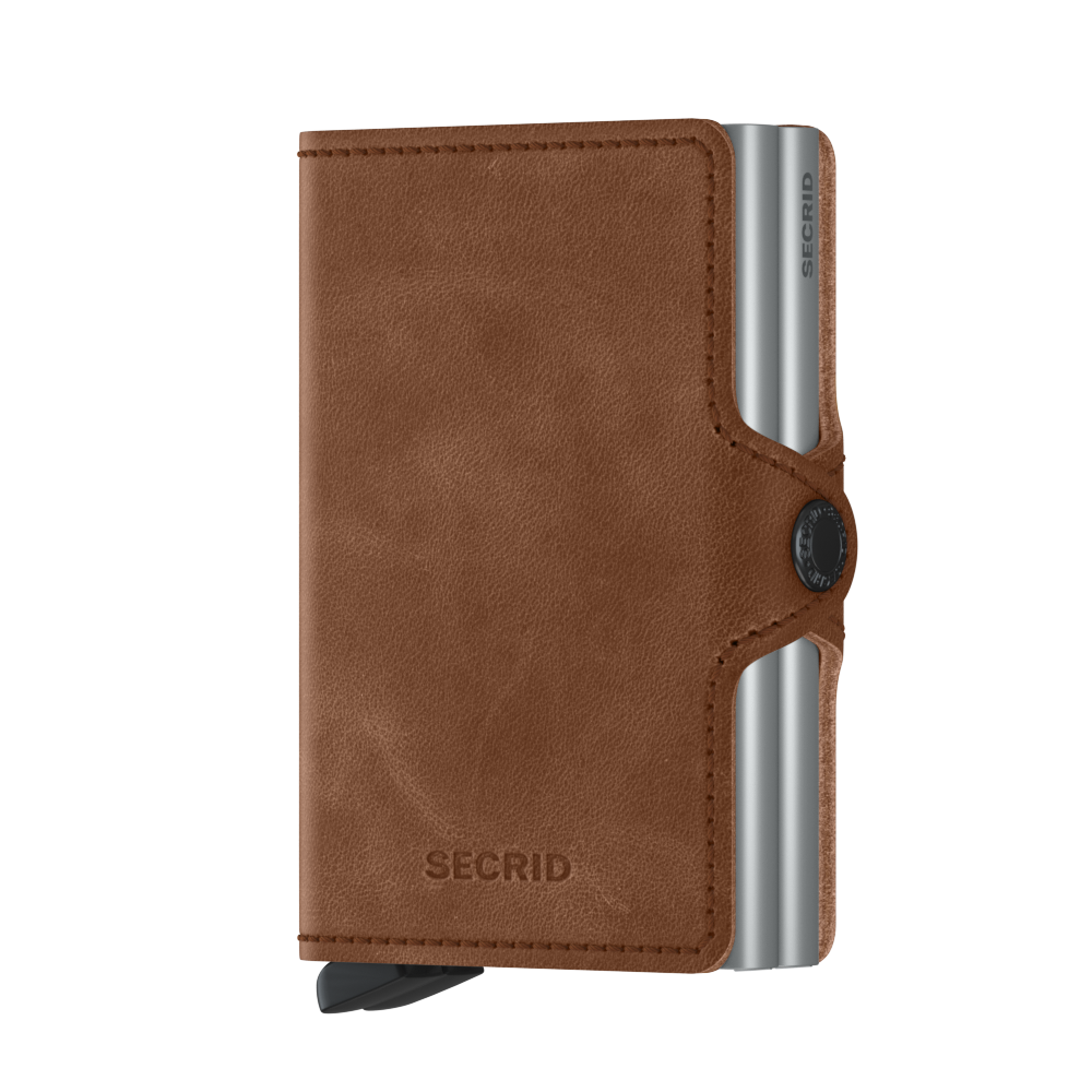 Secrid Twinwallet RFID Vintage Cognac Silver