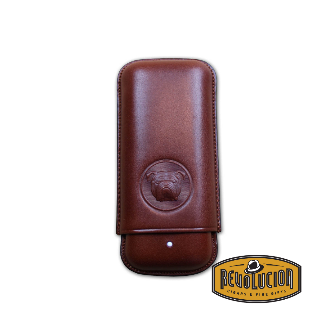 The White Spot Bulldog Cigar Case Robusto (2F) - Brown