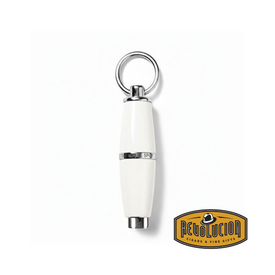 Dunhill White Spot Bullet Cigar Cutter - Acrylic Pearl