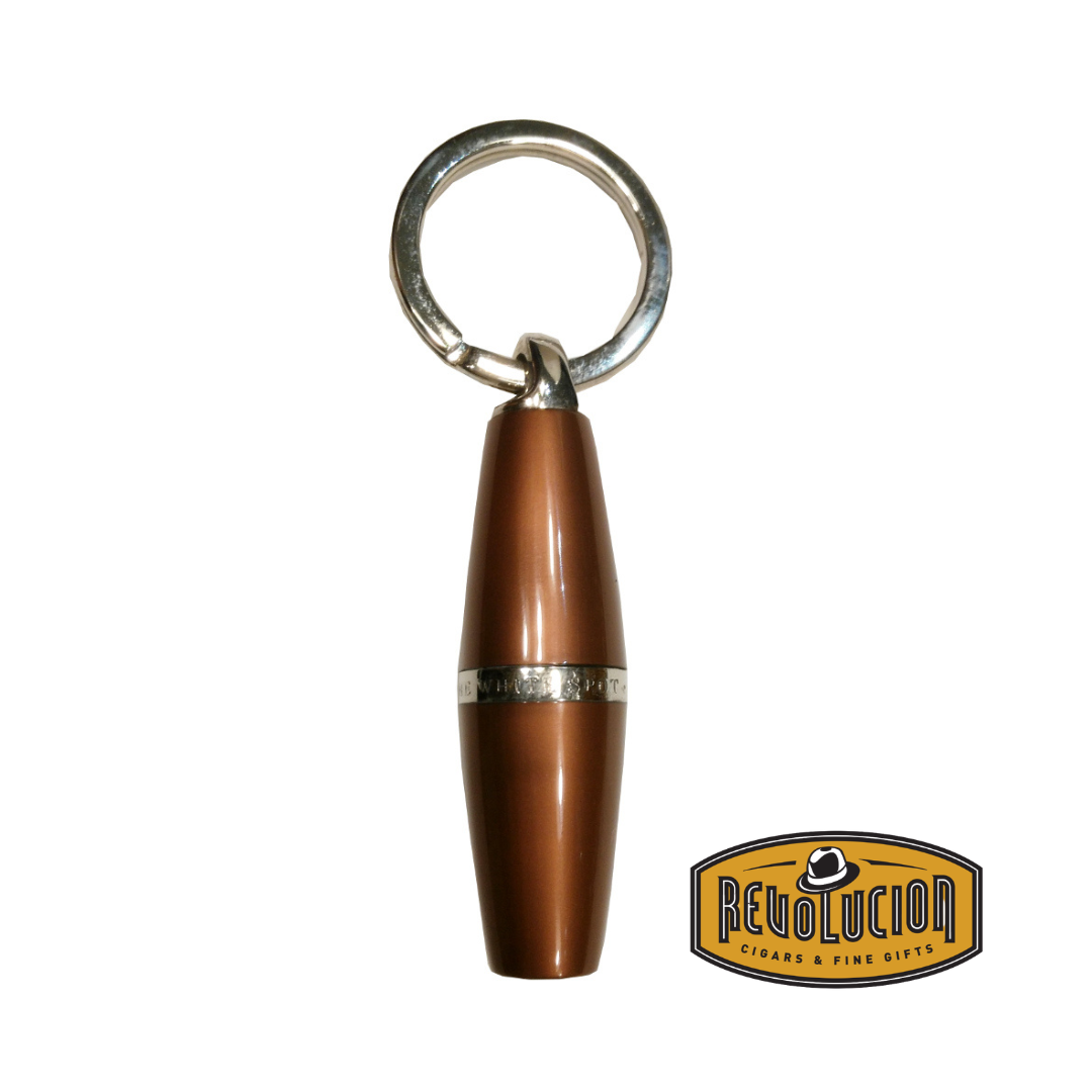 Dunhill White Spot Bullet Cigar Cutter - Acrylic Copper