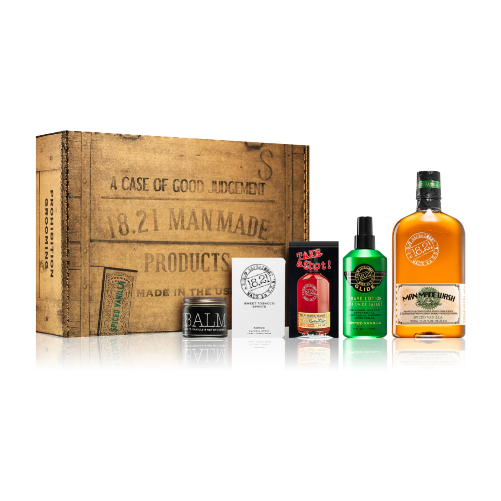 18.21 Man Made Prohibition Grooming Set - Spiced Vanilla