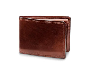 Bosca Dolce Italian Leather Credit Wallet w/I.D. Passcase-218 Dark Brown - Revolucion Lifestyles Vancouver - Cigars and Fine Gift Shop for Men