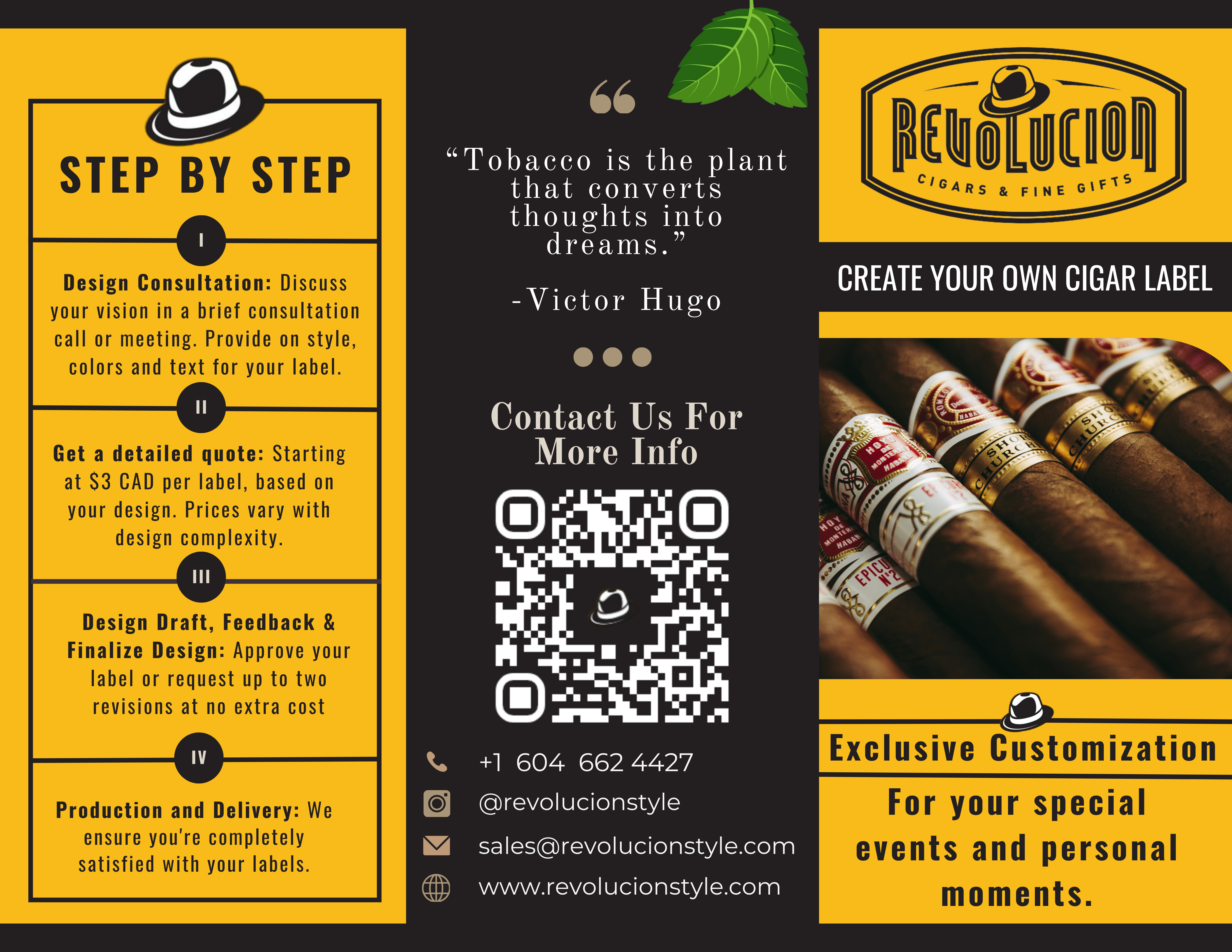 Custom Cigar Label Shiny