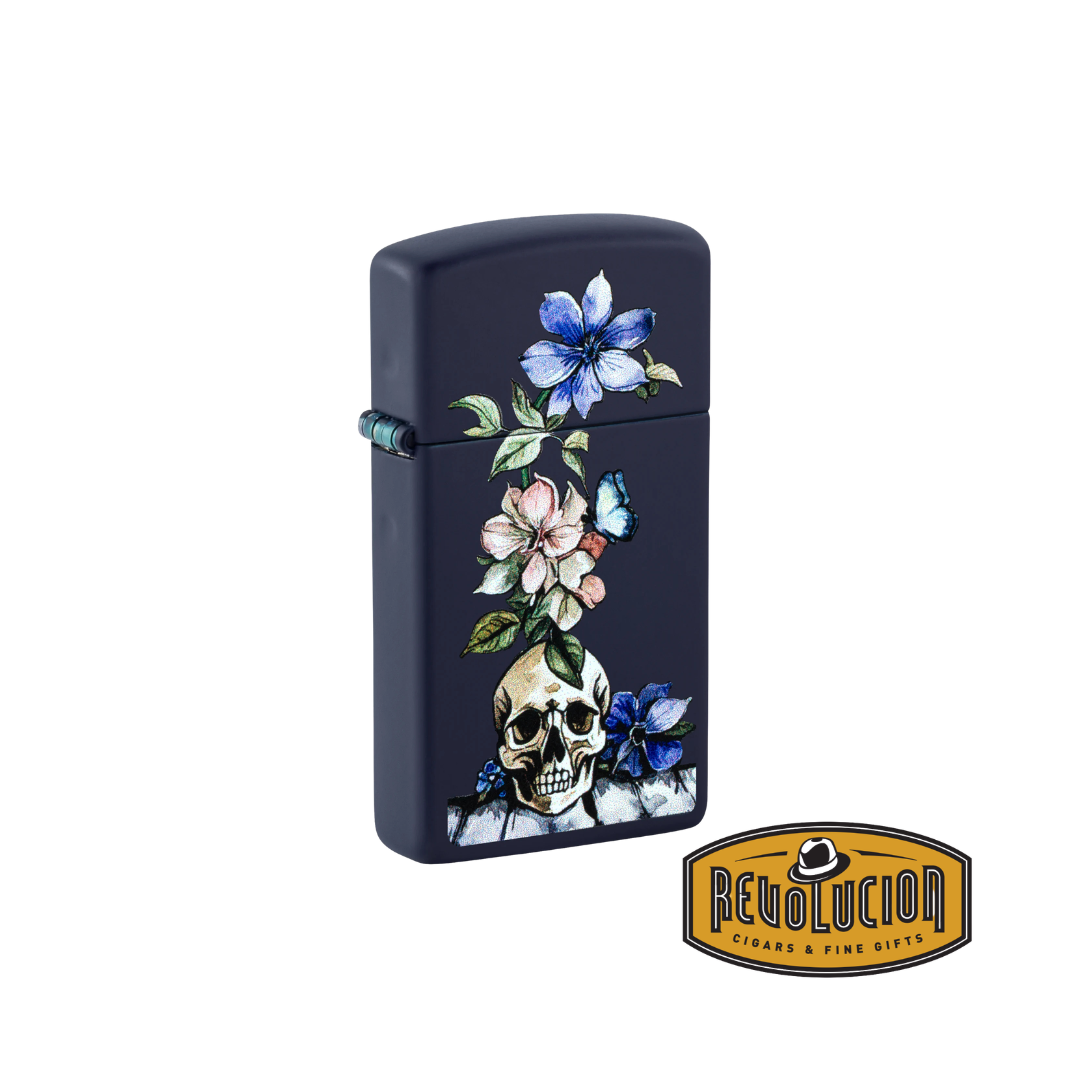 Zippo Skull & Flowers Lighter