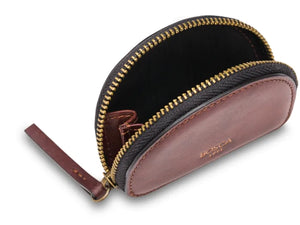 Bosca Unisex Zipper Leather Coin Purse / Key Fob - Dark Brown. Mens Wallets at Revolucion in Vancouver