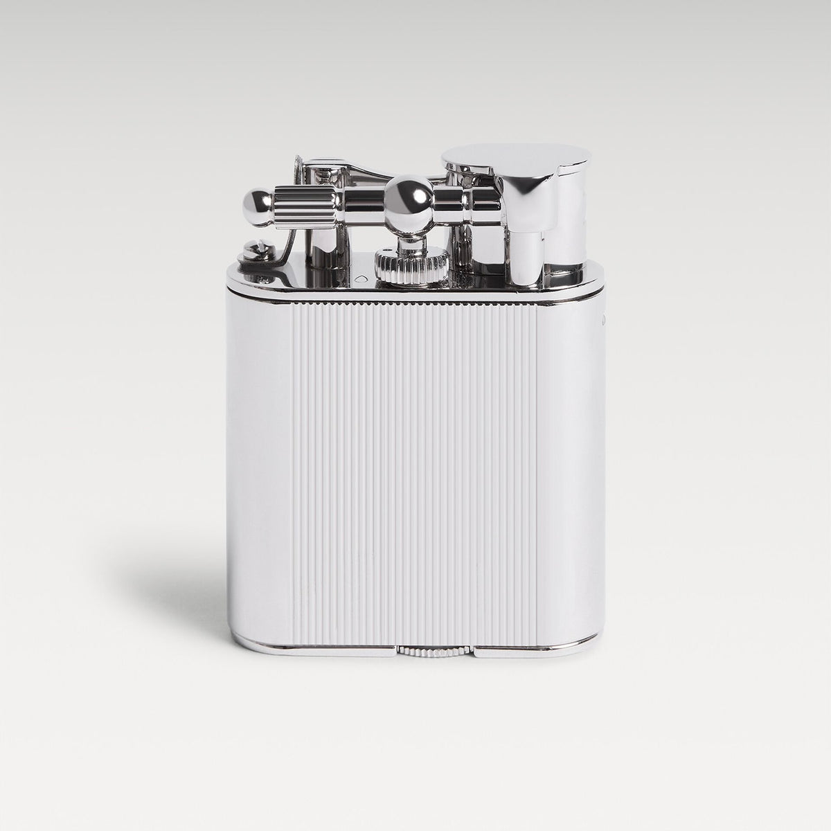 Dunhill Lines Pattern Turbo Lighter - Silver