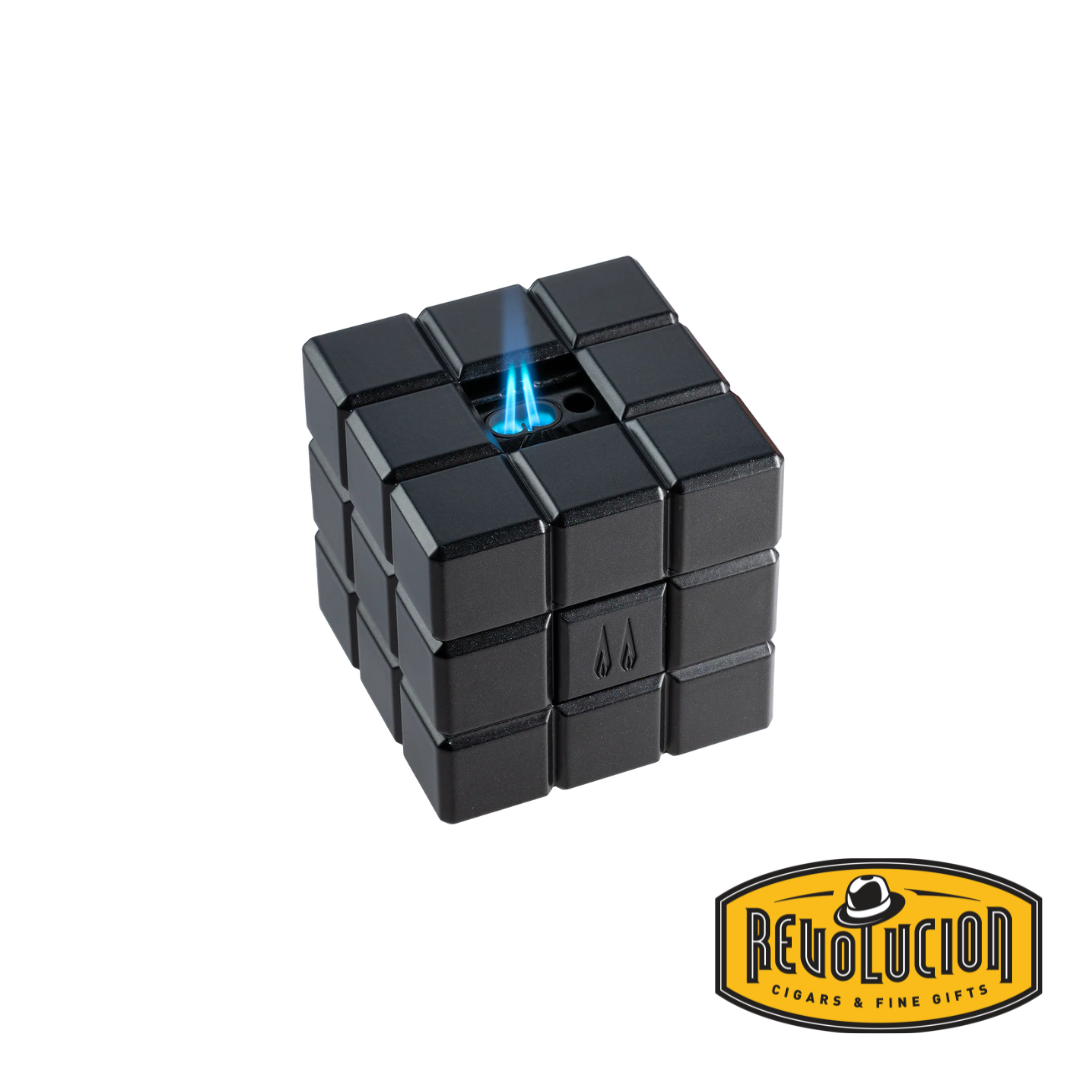 Colibri Heritage Cube Table Lighter - Black