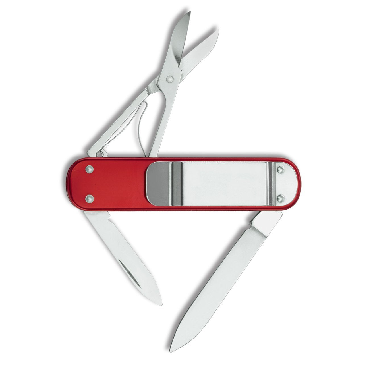 Victorinox Swiss Army Red Moneyclip & Pocket Knife