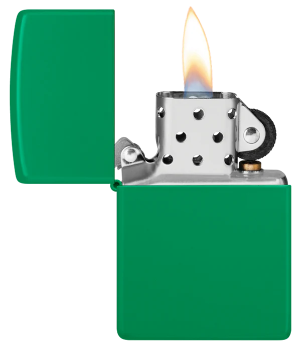 Zippo Regular Grass Green Matte Design Lighter