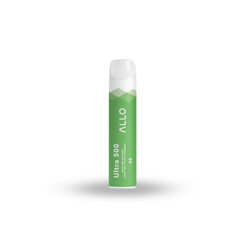 Allo Ultra 500 Disposable - Lemon Lime Cranberry 20mg/ml. Revolucion Lifestyle Vancouver, best smoke shop online and instore.