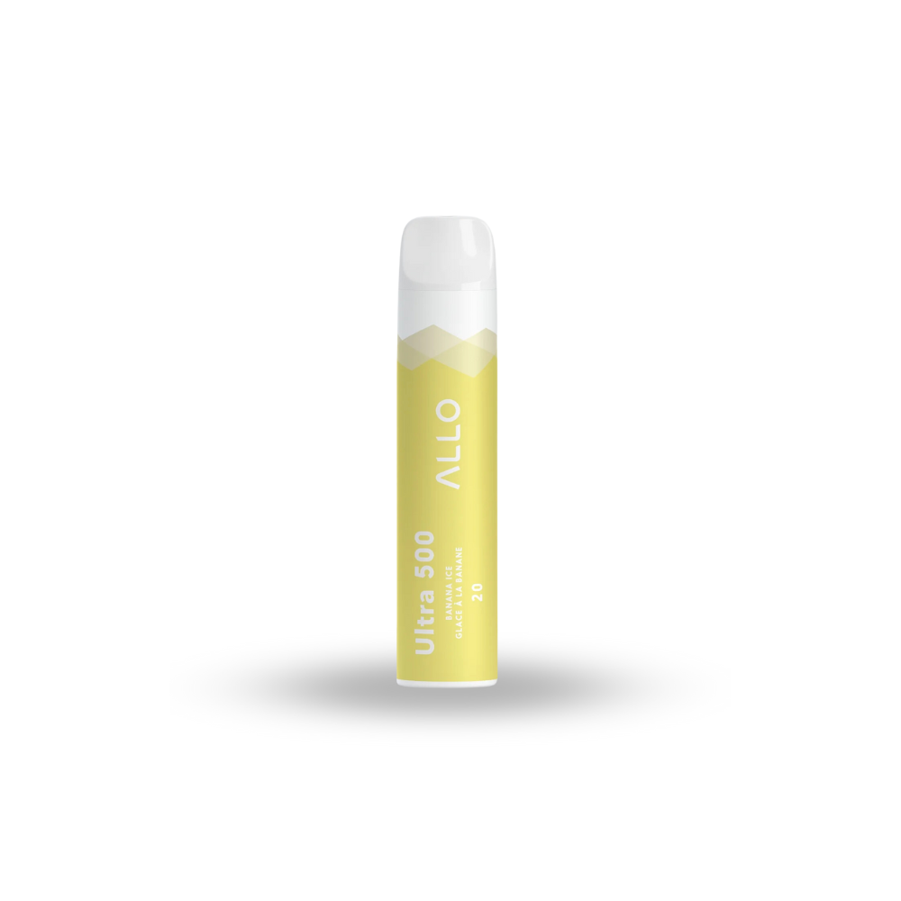 Allo Ultra 500 Disposable vape - Banana 20mg/ml. Revolucion Lifestyle Vancouver, best smoke shop online and instore.