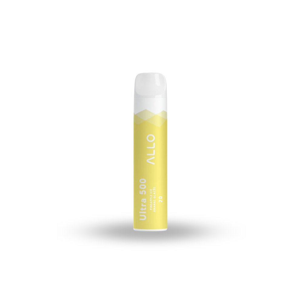 Allo Ultra 500 Disposable vape - pineapple ice 20mg/ml. Revolucion Lifestyle Vancouver, best smoke shop online and instore.