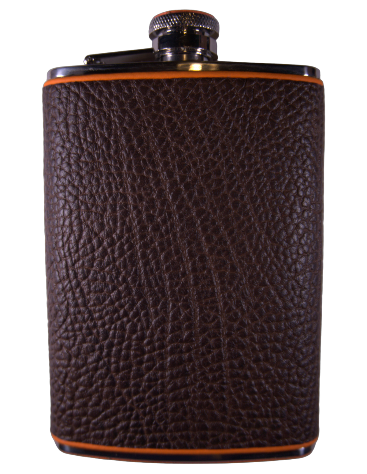 Brizard &amp; Co Flask - Nappa Brown &amp; Orange