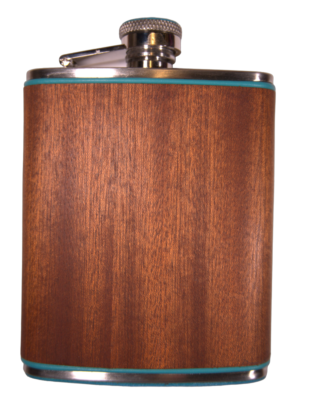 Brizard &amp; Co Flask - Positano Turquoise &amp; African Mahogany