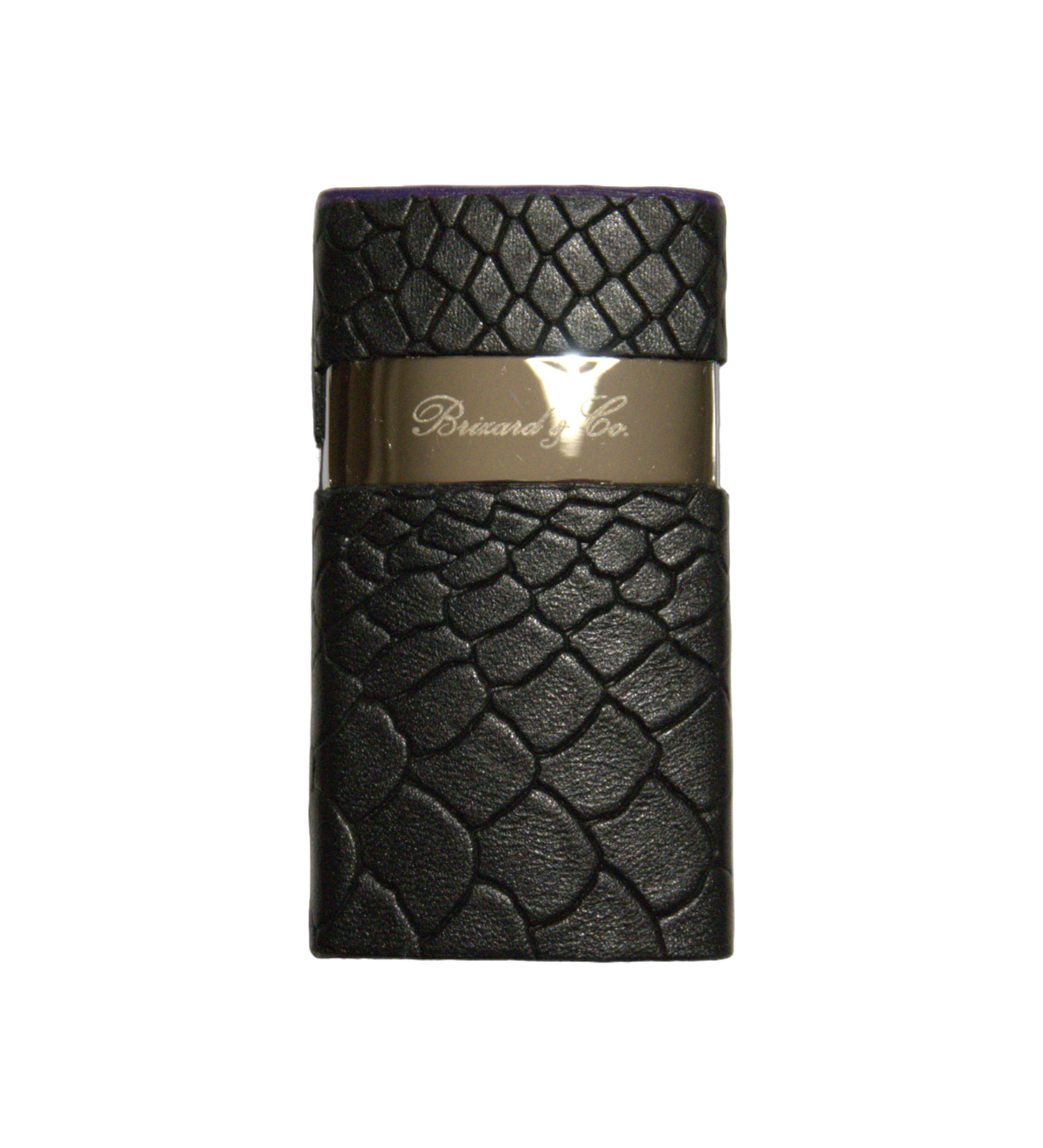 Brizard &amp; Co Venezia Single Flame Lighter - Black Python &amp; Purple