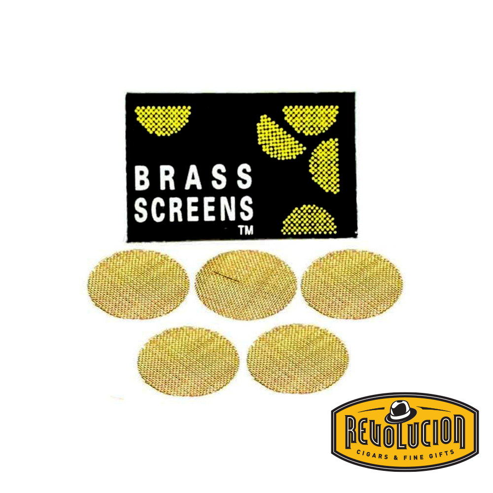 1000+ Pack 3/4" (19mm) Brass Pipe Screens - Made In USA With Hemp Seed Oil